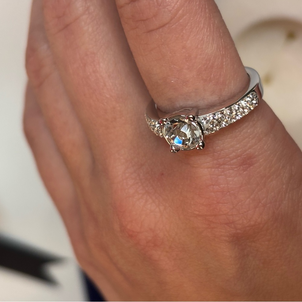 Swarovski Elegant Silver Diamond Ring